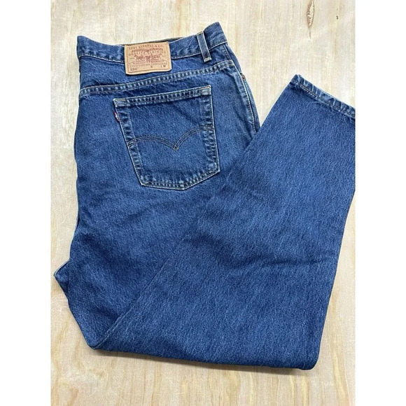 Vintage Levi's 550 Jeans Women's 24W Blue Relaxed Fit Tapered Leg EUC! - Picture 4 of 5